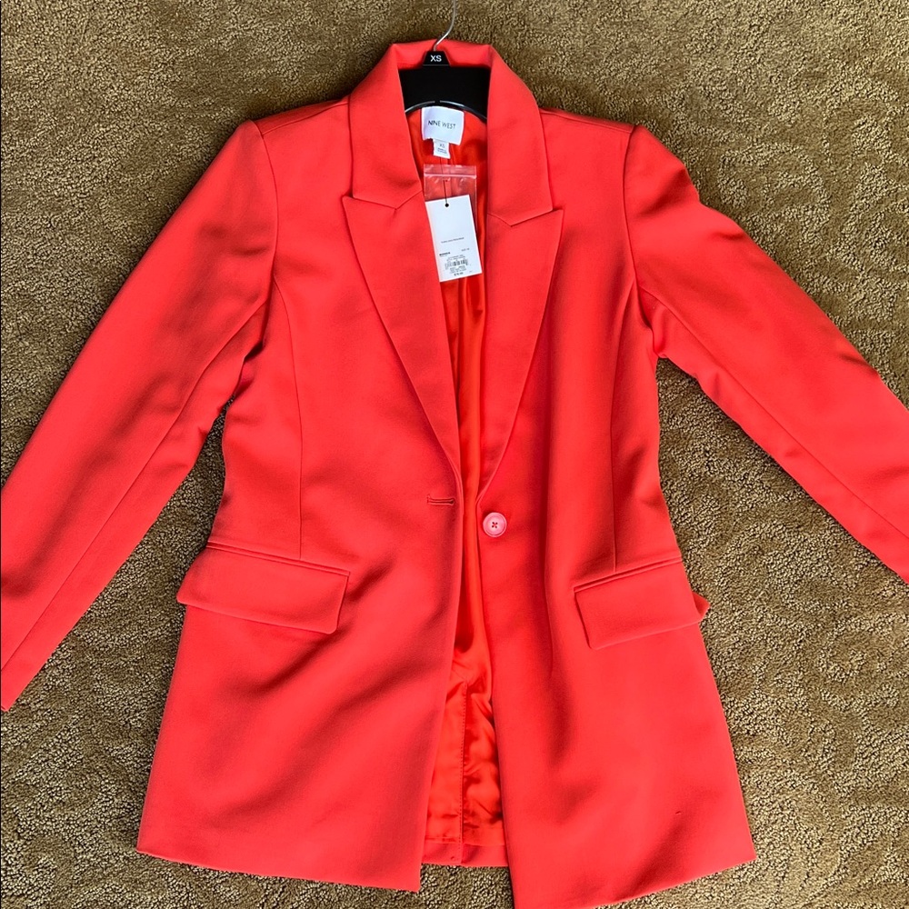 Women's Orange Blazer